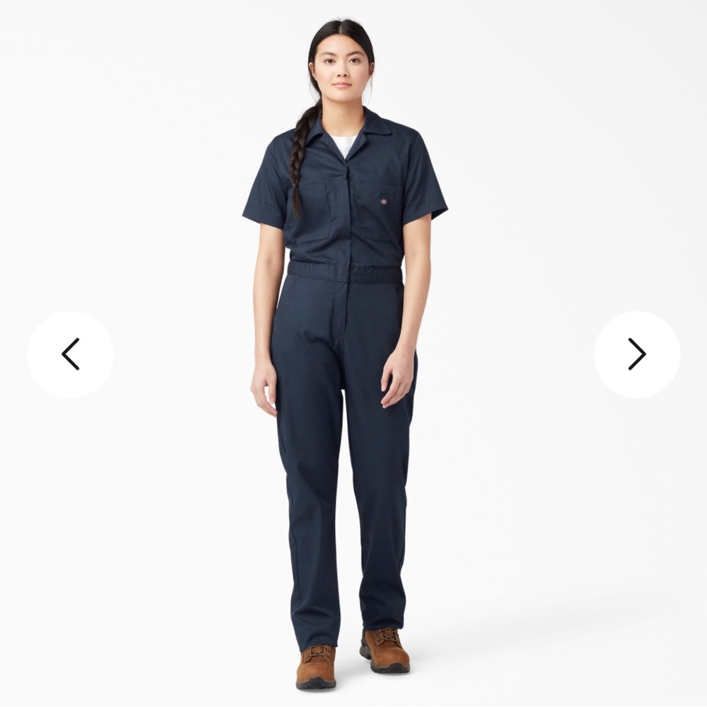 Dickies | FLEX Cooling Short Sleeve Coveralls | Dark Navy Blue | Size S